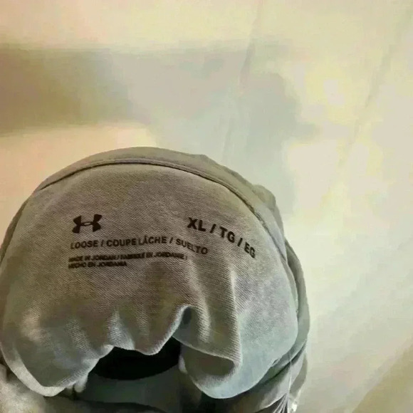 UA Under Armour Dry Fit Loose Women's Velocity Wordmark Hoodie - Grey Size XL - Picture 5 of 6